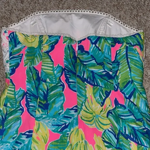 Lily Pulitzer Brynn dress in the color pink sunset - Picture 4 of 8